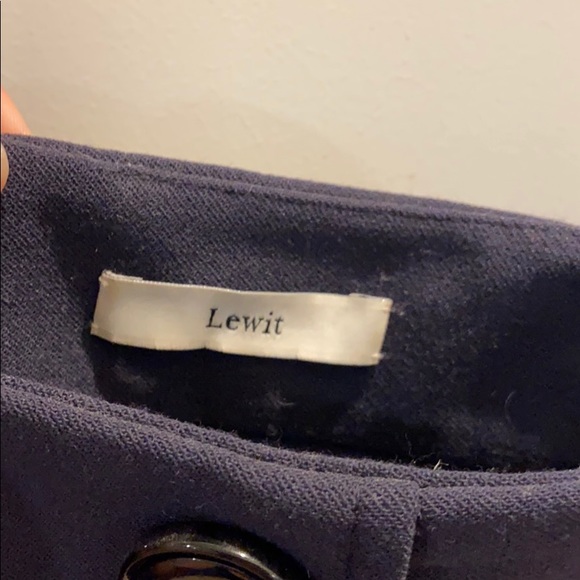 Lewit Button Detail Wide Leg Trouser - Picture 9 of 9